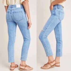 PAIGE Hoxton Slim Raw Hem Jean